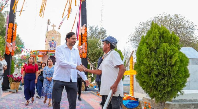 Visitó Carlos Peña Ortiz Visita panteón municipal Sagrado Corazón