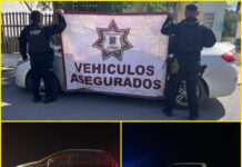Guardia Estatal asegura vehículos robados durante operativos en la frontera