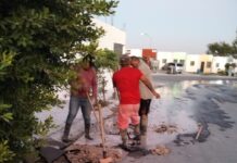 Refuerza COMAPA acciones de reparación de fugas de agua en distintos puntos de la ciudad