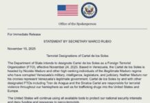 Terrorismo: EE.UU. designa al Cártel de los Soles como organización extranjera