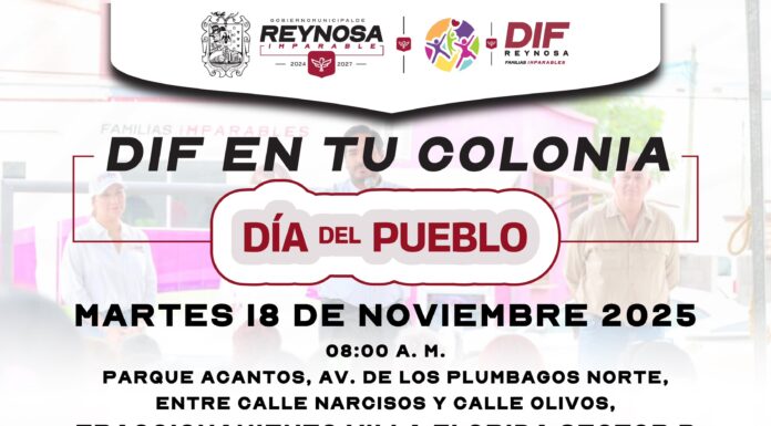 Acercará DIF-Reynosa servicios a las familias con la Brigada DIF en tu Colonia