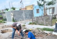 Reparó COMAPA fugas de agua potable en el fraccionamiento San Valentín