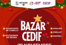 Invita DIF-Reynosa a Bazar CEDIF en la colonia Las Torres