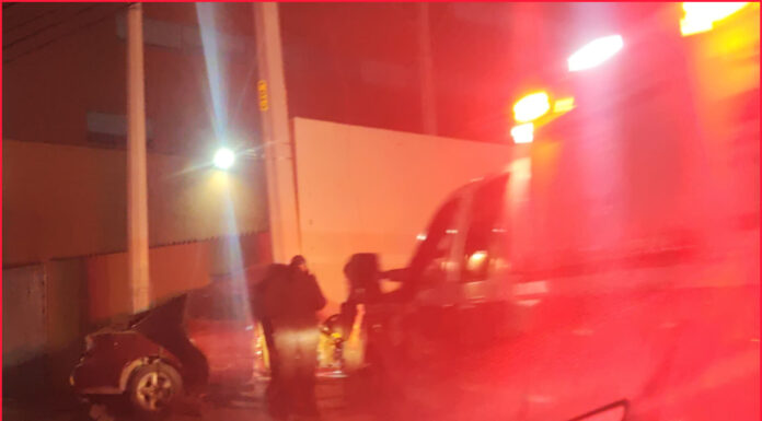 Joven de 22 años resulta herido en aparatoso choque en Reynosa