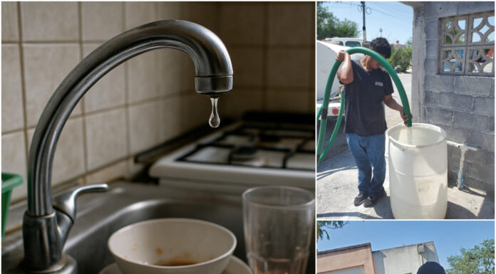 Reynosa enfrenta una crisis hídrica: compuertas dañadas dejan sin agua a miles de familias