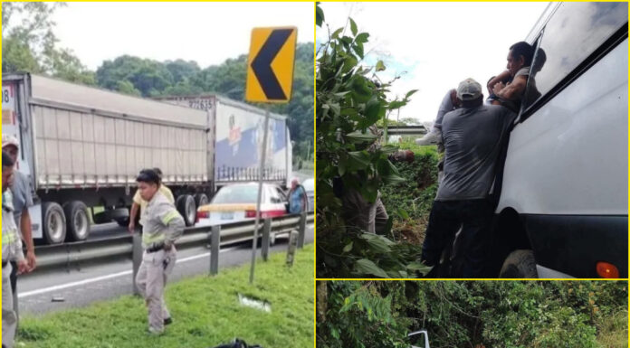 Accidente de autobús ADO provoca caos y múltiples heridos en la Coatzacoalcos–Villahermosa