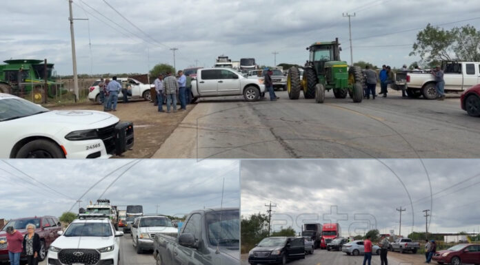 Bloqueo en San Fernando paraliza la Victoria–Matamoros: productores endurecen protestas