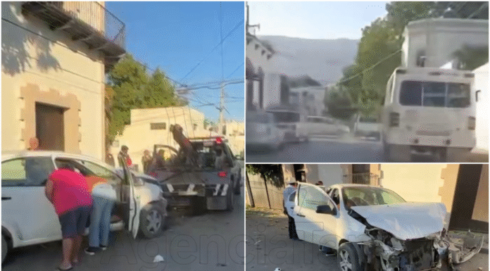 Familia vuelca en Ciudad Victoria tras huir de una balacera