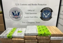 Cocaína valuada en más de 1.2 millones de dólares es asegurada en el Puente Internacional Donna