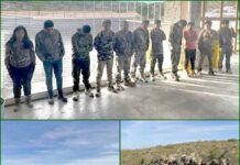 Migrantes detenidos en operativo
