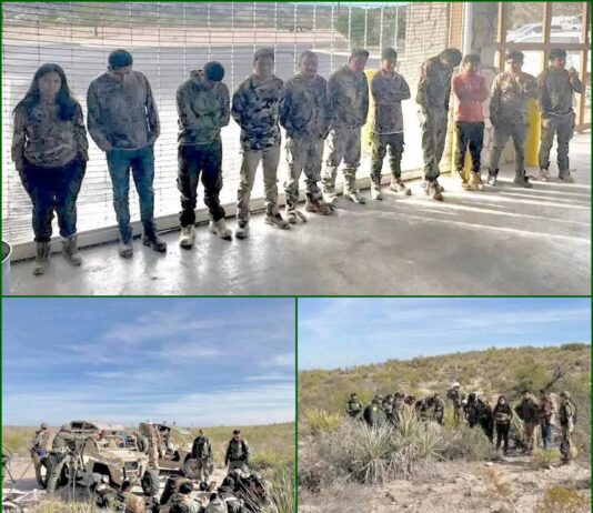 Migrantes detenidos en operativo