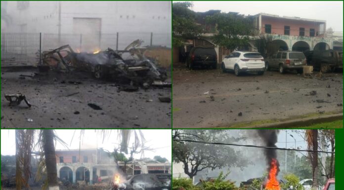 Explosión sacude Coahuayana: estalla vehículo cargado con explosivos a metros de la alcaldía y un hospital