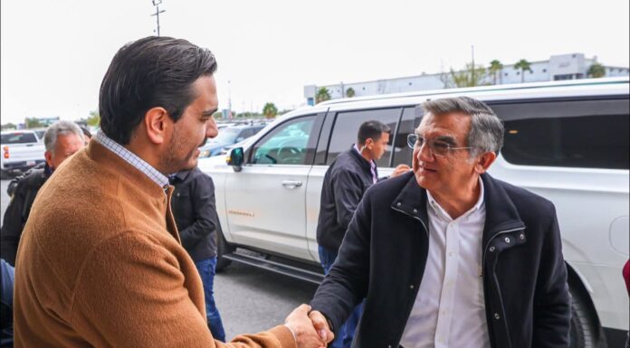 Carlos Peña Ortiz recibe al gobernador Américo Villarreal en Reynosa