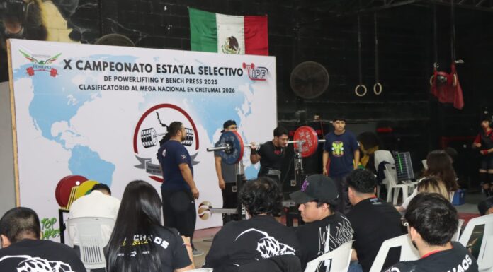 Se realizó con éxito el Torneo Estatal de Powerlifting con el apoyo de Carlos Peña Ortiz