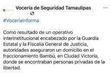 Rescatan a dos personas que se encontraban privadas de su libertad