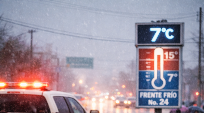 Protección Civil monitorea Frente Frío 24 en Reynosa