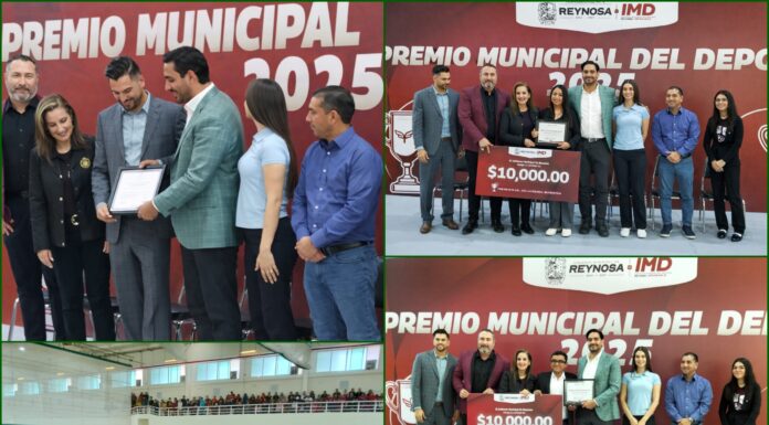 Premio Municipal del Deporte 2025 reconoce talento de Reynosa
