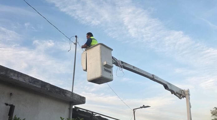 Imparable rehabilitación del alumbrado público en Reynosa