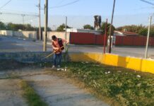 Continúa sin interrupción limpieza y mantenimiento en Reynosa