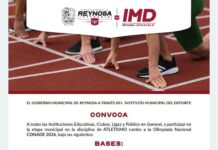 Convoca el Gobierno de Reynosa a la Eleminatoria de Atletismo