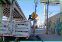 Instala Gobierno de Reynosa señalamientos viales en bulevar Hidalgo