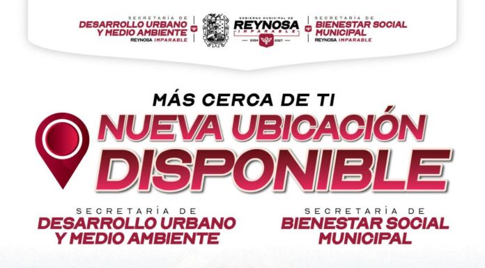 Atiende Bienestar Social de Reynosa en nueva ubicación de la Zona Centro