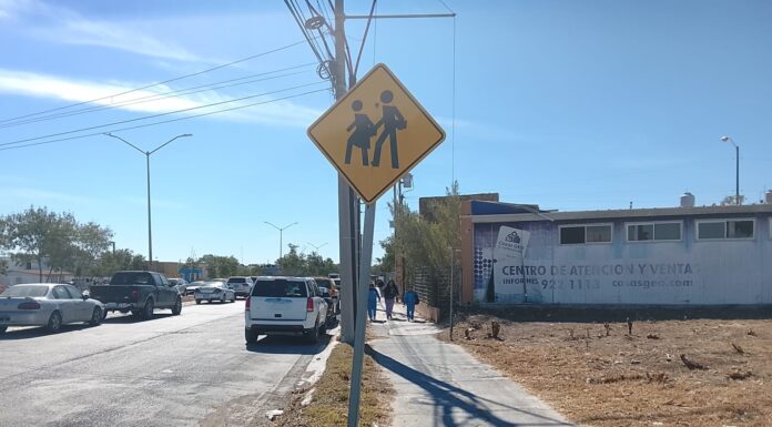 Instaló Gobierno de Reynosa, señalización que cuida a los estudiantes