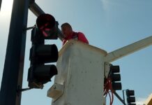 Reparó Gobierno de Reynosa semáforo de la carretera Monterrey-Matamoros