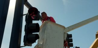 Reparó Gobierno de Reynosa semáforo de la carretera Monterrey-Matamoros