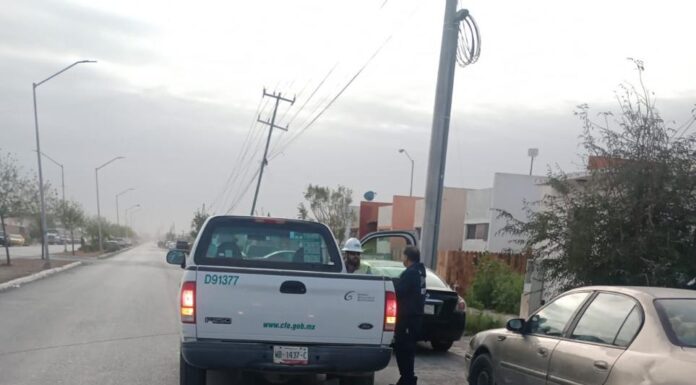 Dañaron vientos intensos red eléctrica en Reynosa sin registrarse lesionados