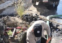 Reparó COMAPA fugas de agua potable en distintos sectores de la ciudad