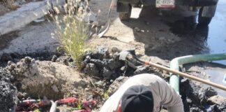 Reparó COMAPA fugas de agua potable en distintos sectores de la ciudad