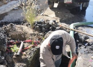 Reparó COMAPA fugas de agua potable en distintos sectores de la ciudad