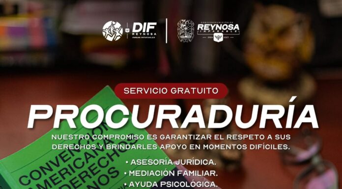 Ofrece DIF-Reynosa asesoría legal gratuita a la ciudadanía