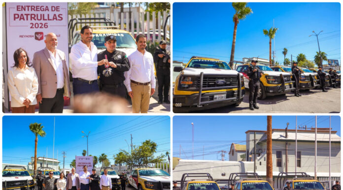 Reynosa refuerza vigilancia con 12 patrullas nuevas