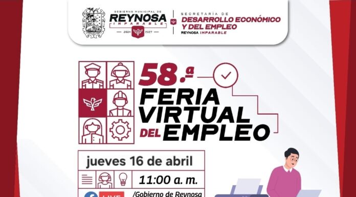 Acercará Feria Virtual de Empleo oportunidades laborales en Reynosa