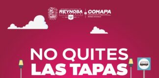Exhorta COMAPA Reynosa a no retirar tapas de alcantarillas