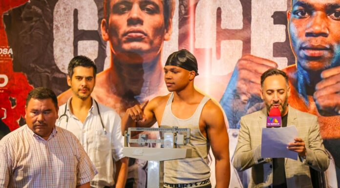 Dan el kilo; Carlos Peña Ortiz y Julio César Chávez atestiguaron pesaje para el gran combate