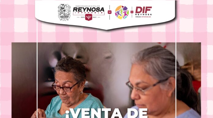Invita DIF-Reynosa a bazar de manualidades de Casa Club del Adulto Mayor