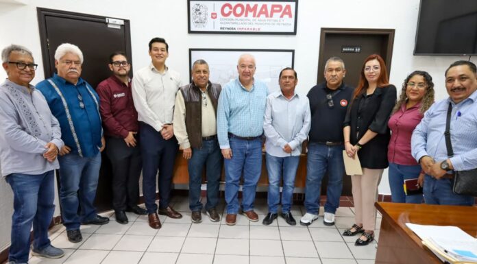 Fortalece COMAPA Reynosa coordinación con Sindicato de Plomeros
