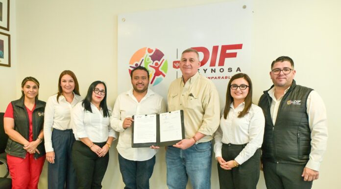Firma DIF-Reynosa convenio para fortalecer la salud visual de la ciudadanía