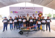 Vecinos del fraccionamiento Halcón reconocieron apoyo del Alcalde Carlos Peña Ortiz