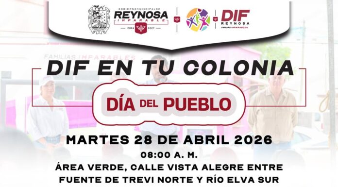 Llevará DIF-Reynosa brigada de servicios gratuitos a Fuentes del Valle