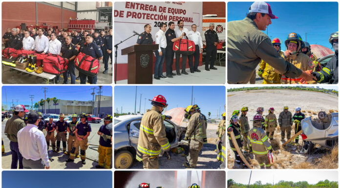 Entrega de equipo fortalece a Bomberos de Reynosa