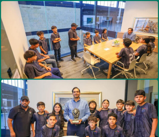 Alcalde reconoce talento infantil de Leones Negros