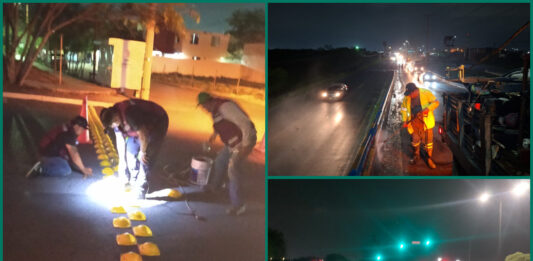 Reynosa fortalece mantenimiento nocturno urbano