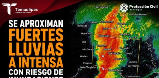 ALERTA POR LLUVIAS INTENSAS EN MATAMOROS
