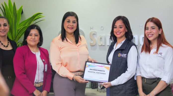 Agradece DIF-Reynosa apoyo del Hospital Santander para fortalecer talleres de CEDIF