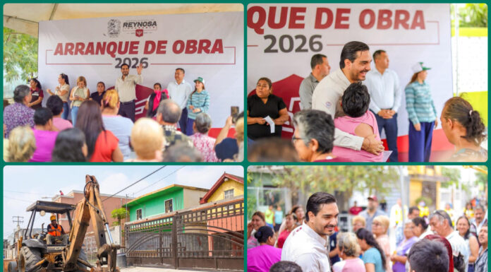 Avanza Reynosa con nueva obra hidráulica urbana