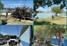Refuerzan limpieza en primaria de Reynosa